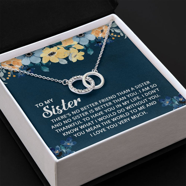 To My Sister | I don't know what I would do without you - Perfect Pair Necklace