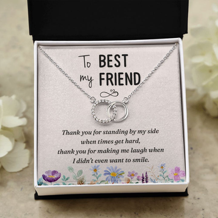 To My Best Friend | Thank you - Perfect Pair Necklace