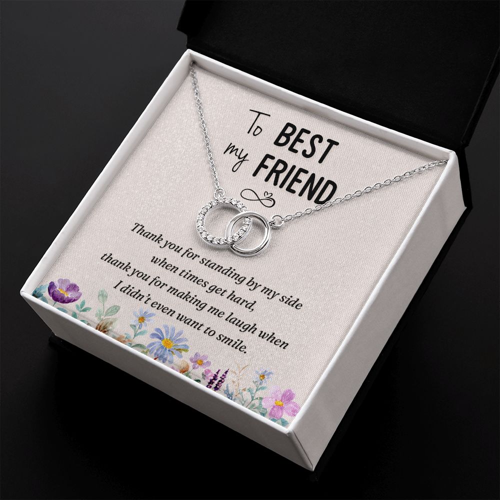 To My Best Friend | Thank you - Perfect Pair Necklace