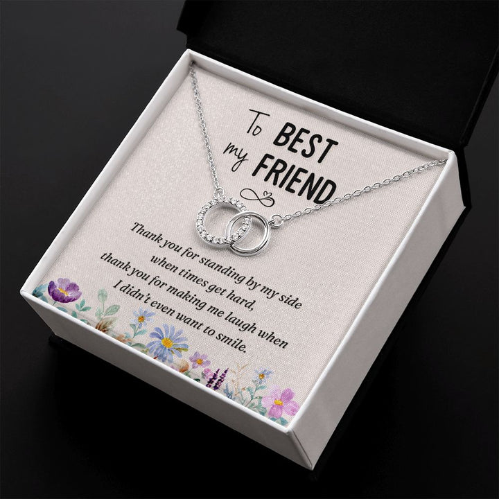 To My Best Friend | Thank you - Perfect Pair Necklace