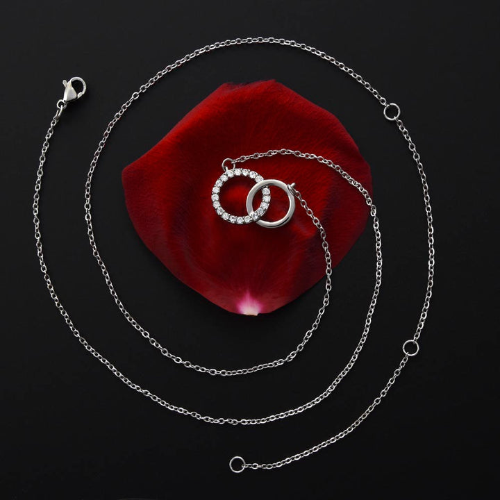 To My Beautiful Wife | Wine gets sweeter - Perfect Pair Necklace