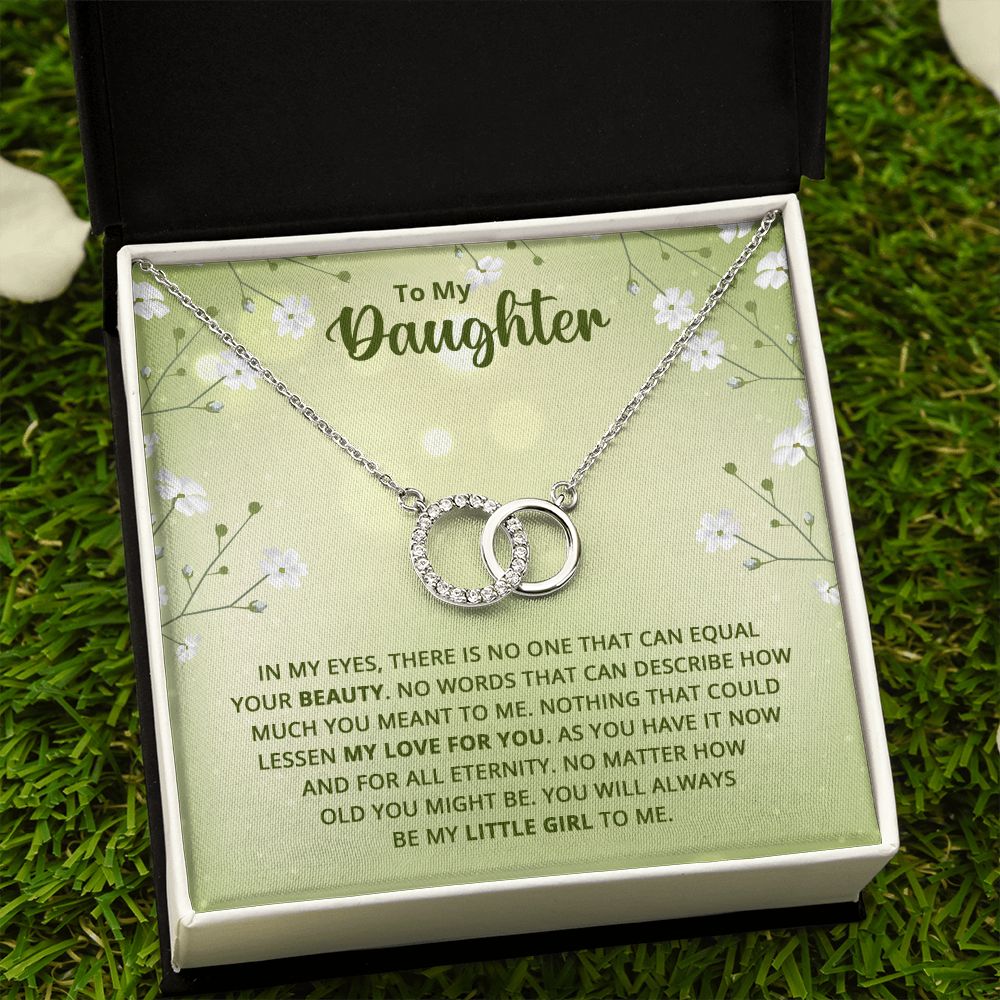 To My Daughter | Nothing that could lessen my love for you - Perfect Pair Necklace