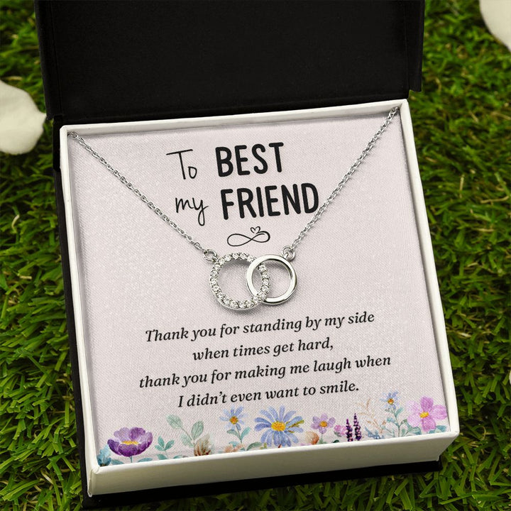 To My Best Friend | Thank you - Perfect Pair Necklace