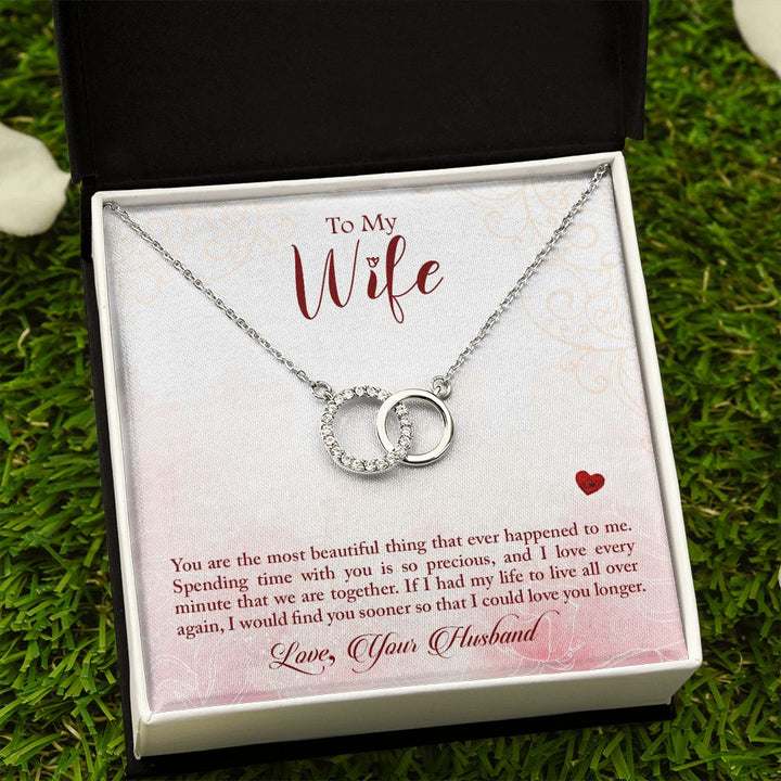 To My Wife | Timeless Love Story - Perfect Pair Necklace