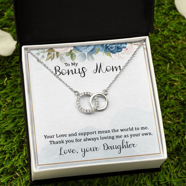 To My Bonus Mom | Your Love and Support - Perfect Pair Necklace