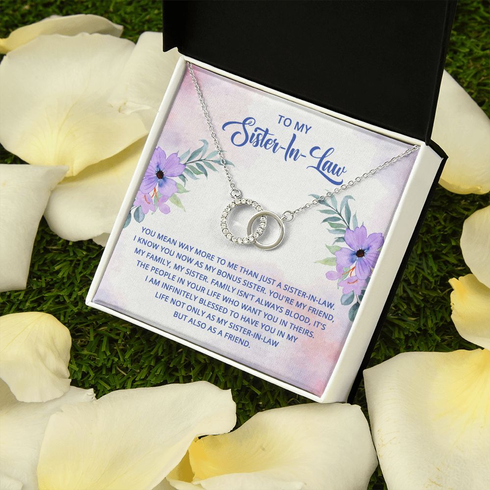To My Sister-In-Law | I know you now as my bonus sister - Perfect Pair Necklace