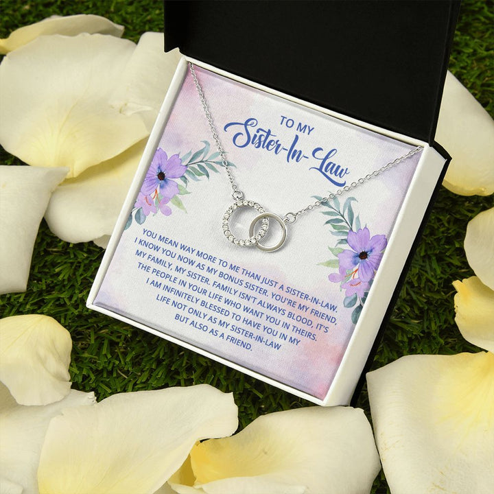 To My Sister-In-Law | I know you now as my bonus sister - Perfect Pair Necklace