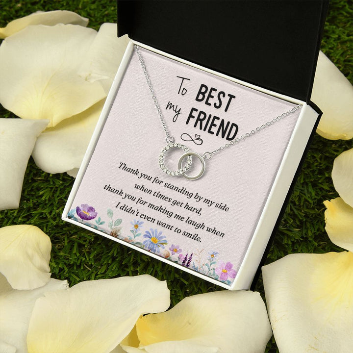 To My Best Friend | Thank you - Perfect Pair Necklace