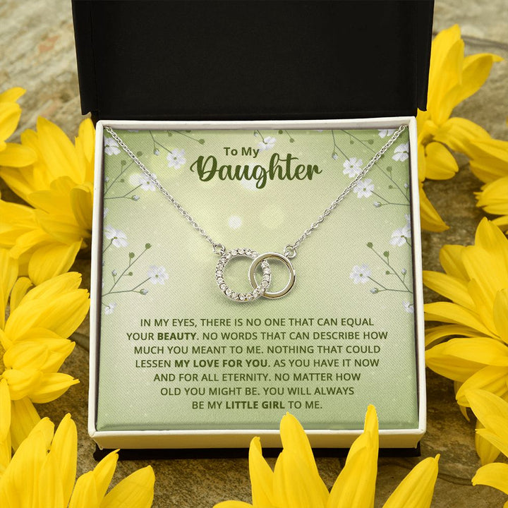 To My Daughter | Nothing that could lessen my love for you - Perfect Pair Necklace