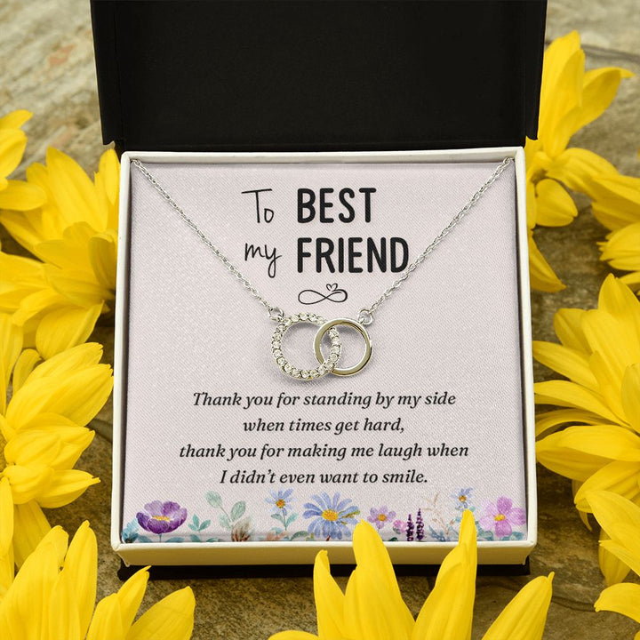 To My Best Friend | Thank you - Perfect Pair Necklace