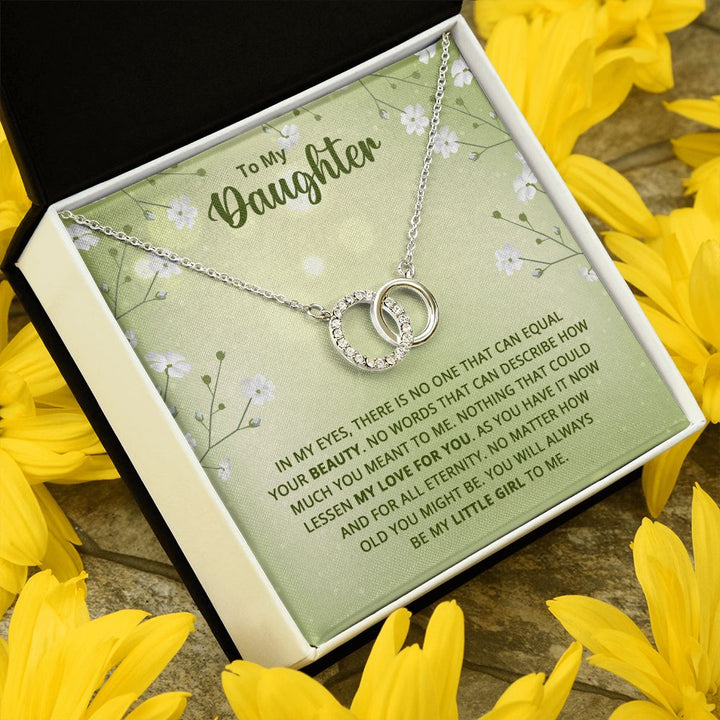To My Daughter | Nothing that could lessen my love for you - Perfect Pair Necklace