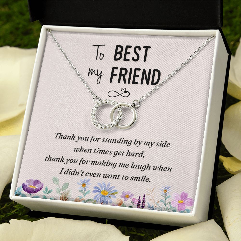 To My Best Friend | Thank you - Perfect Pair Necklace