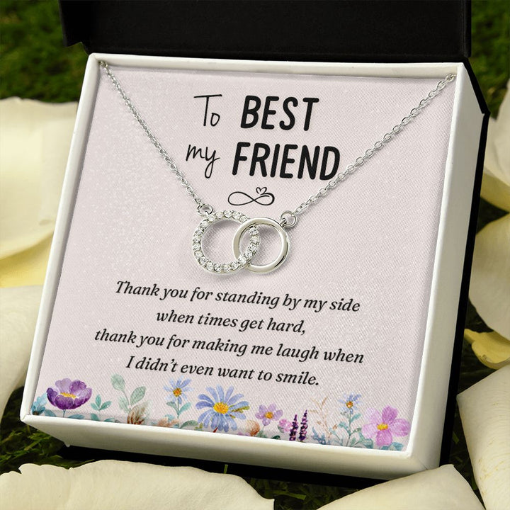 To My Best Friend | Thank you - Perfect Pair Necklace
