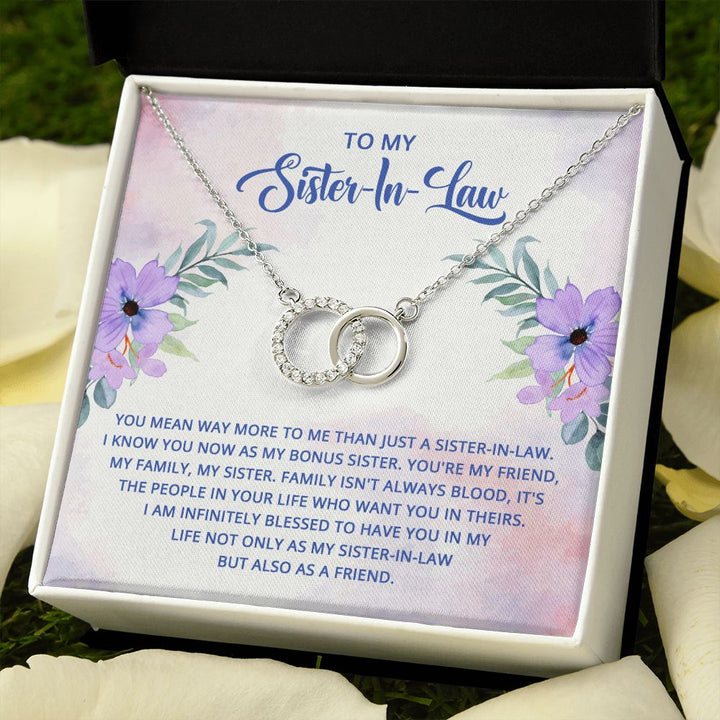 To My Sister-In-Law | I know you now as my bonus sister - Perfect Pair Necklace