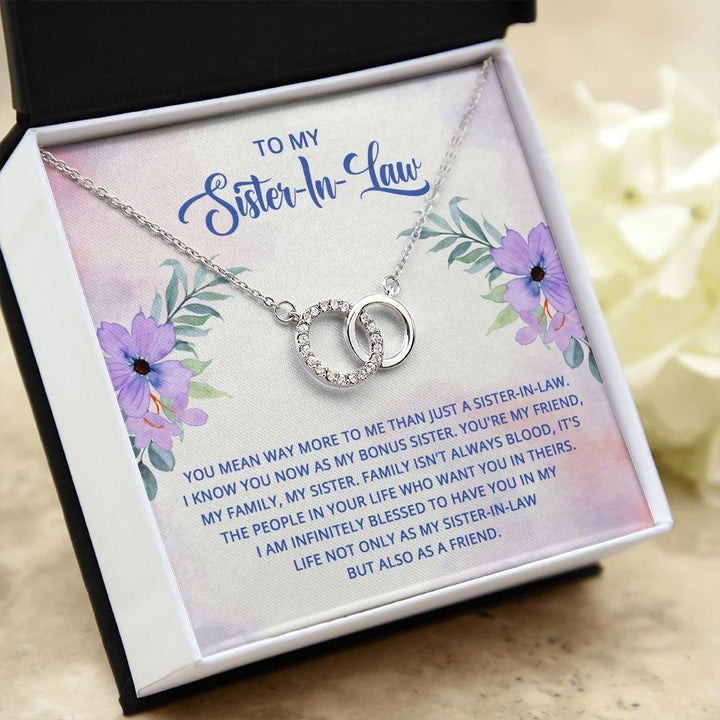 To My Sister-In-Law | I know you now as my bonus sister - Perfect Pair Necklace