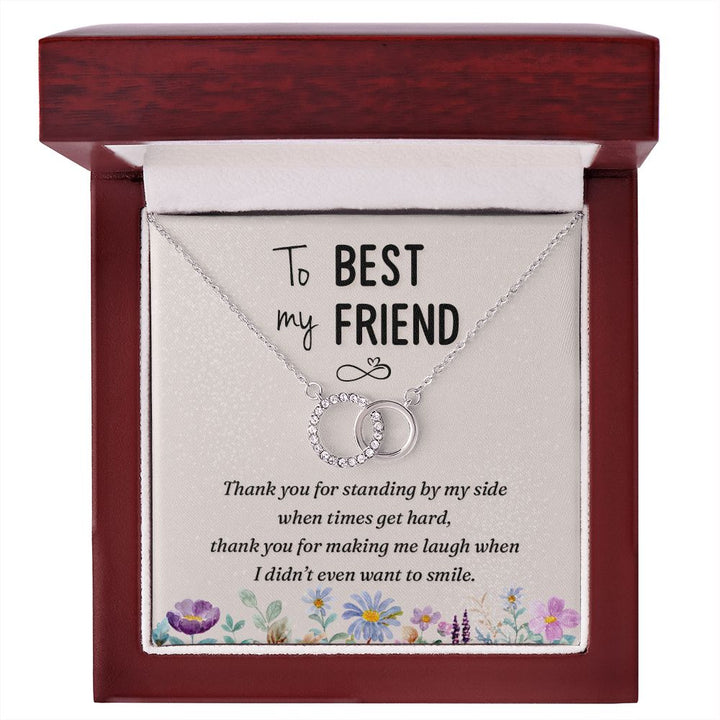To My Best Friend | Thank you - Perfect Pair Necklace