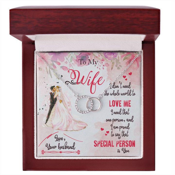 To My Wife | I am proud to say that special person is YOU - Perfect Pair Necklace