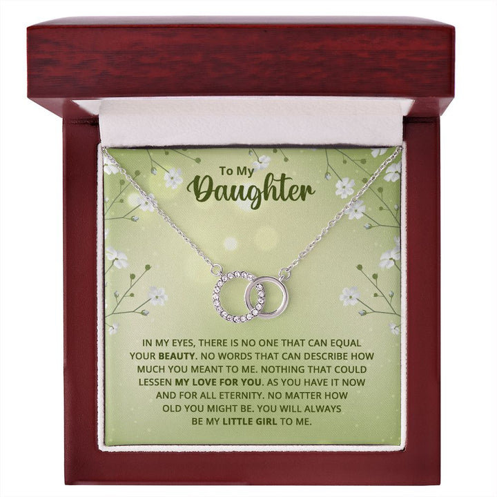 To My Daughter | Nothing that could lessen my love for you - Perfect Pair Necklace