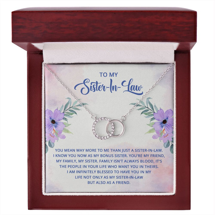 To My Sister-In-Law | I know you now as my bonus sister - Perfect Pair Necklace