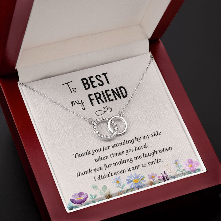 To My Best Friend | Thank you - Perfect Pair Necklace