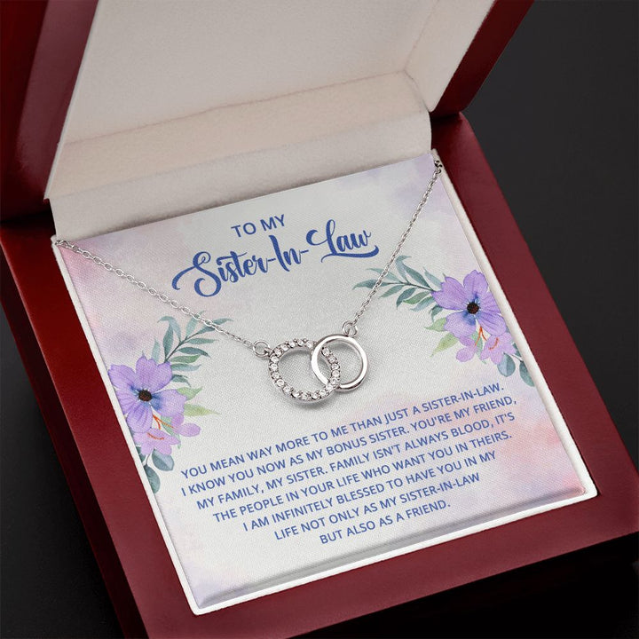 To My Sister-In-Law | I know you now as my bonus sister - Perfect Pair Necklace