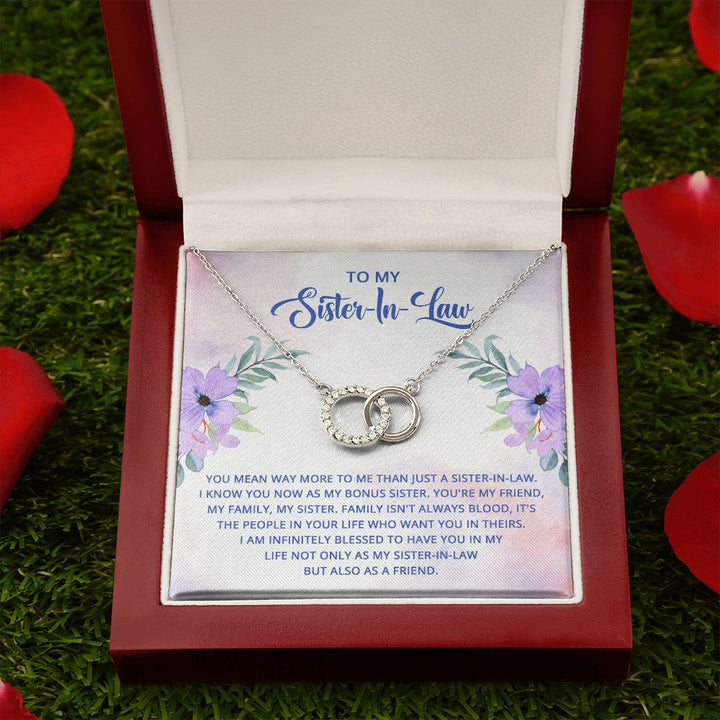 To My Sister-In-Law | I know you now as my bonus sister - Perfect Pair Necklace