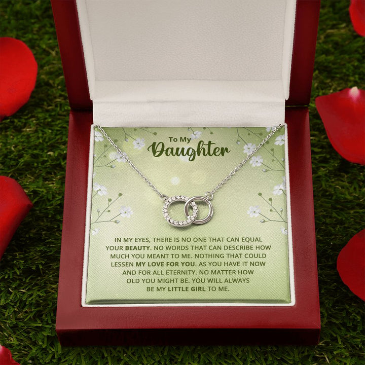 To My Daughter | Nothing that could lessen my love for you - Perfect Pair Necklace