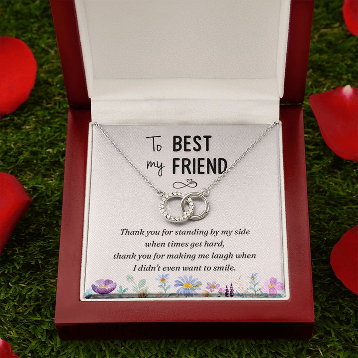 To My Best Friend | Thank you - Perfect Pair Necklace