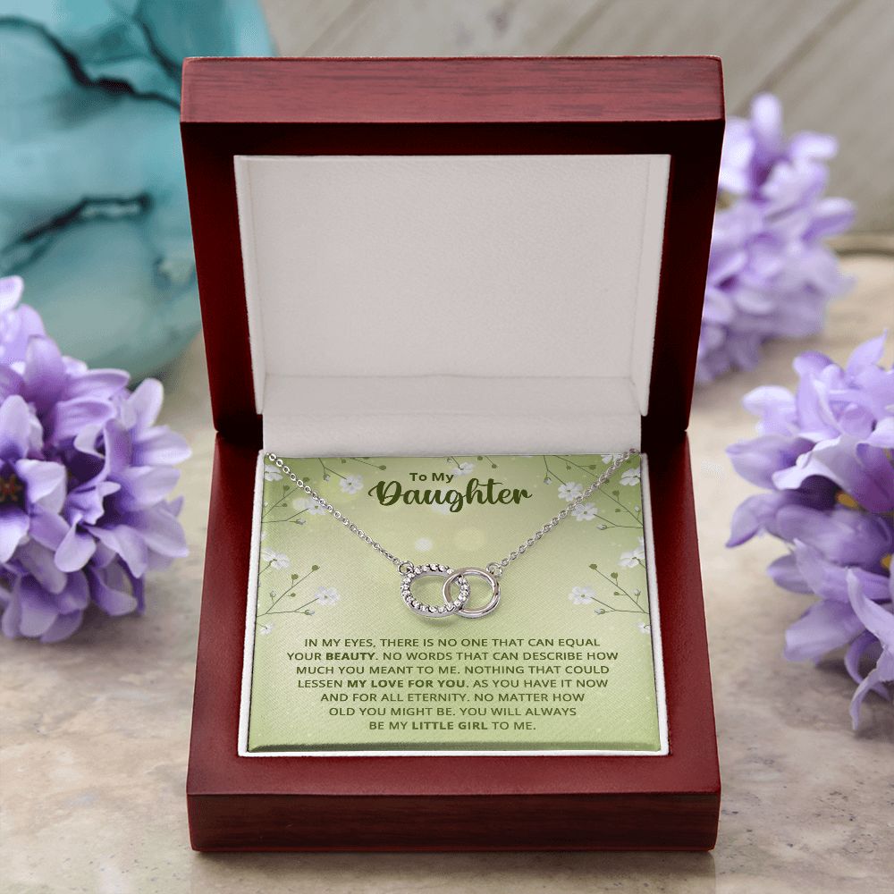 To My Daughter | Nothing that could lessen my love for you - Perfect Pair Necklace