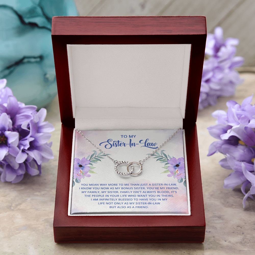 To My Sister-In-Law | I know you now as my bonus sister - Perfect Pair Necklace