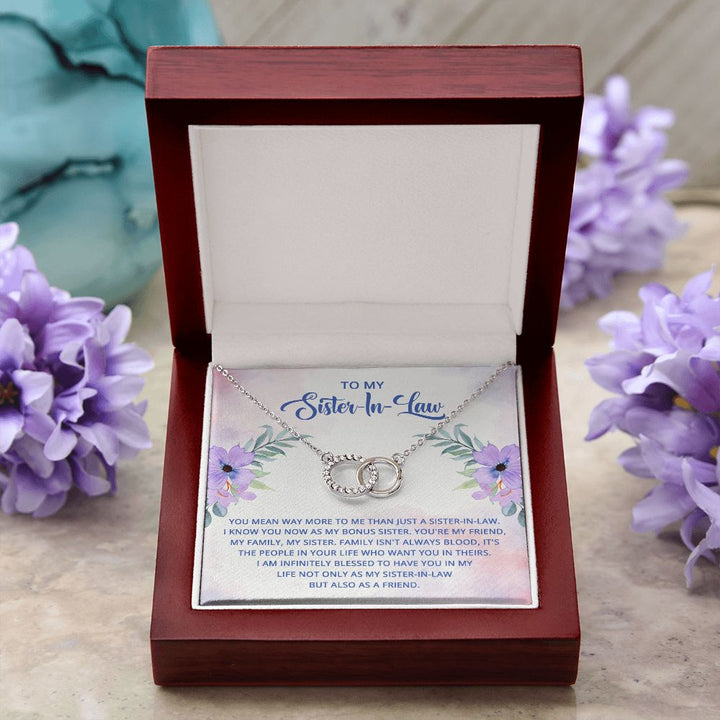 To My Sister-In-Law | I know you now as my bonus sister - Perfect Pair Necklace