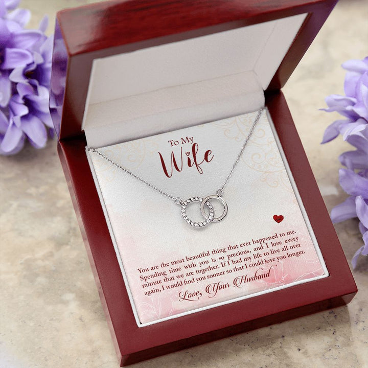 To My Wife | Timeless Love Story - Perfect Pair Necklace