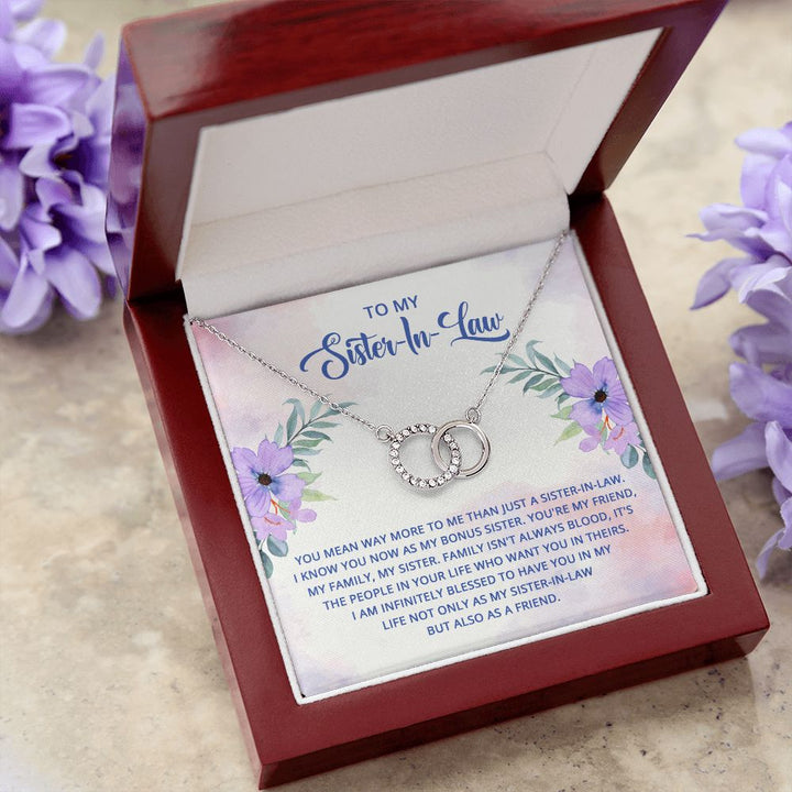 To My Sister-In-Law | I know you now as my bonus sister - Perfect Pair Necklace