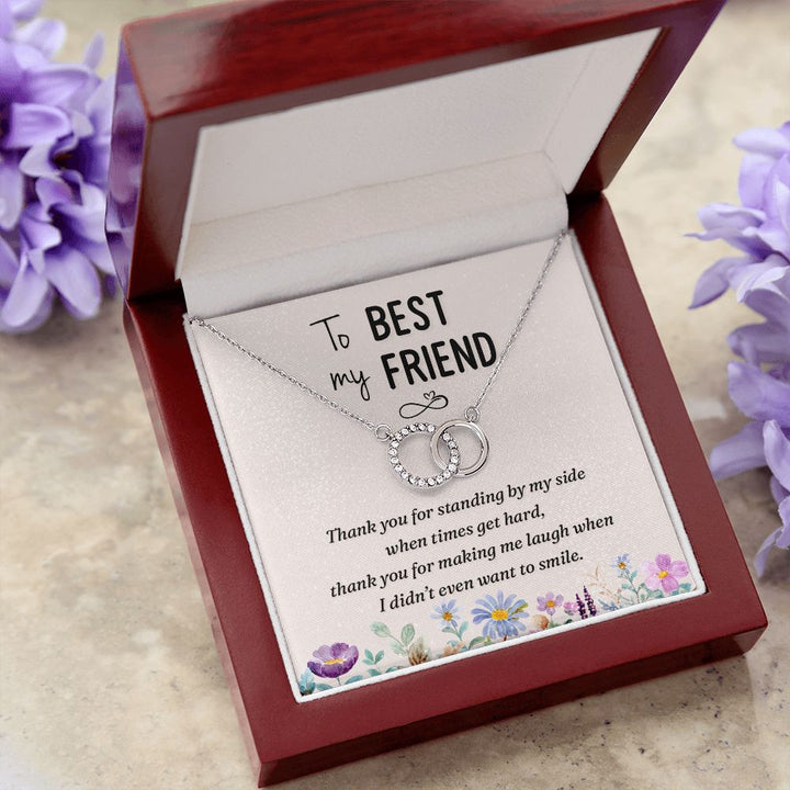 To My Best Friend | Thank you - Perfect Pair Necklace