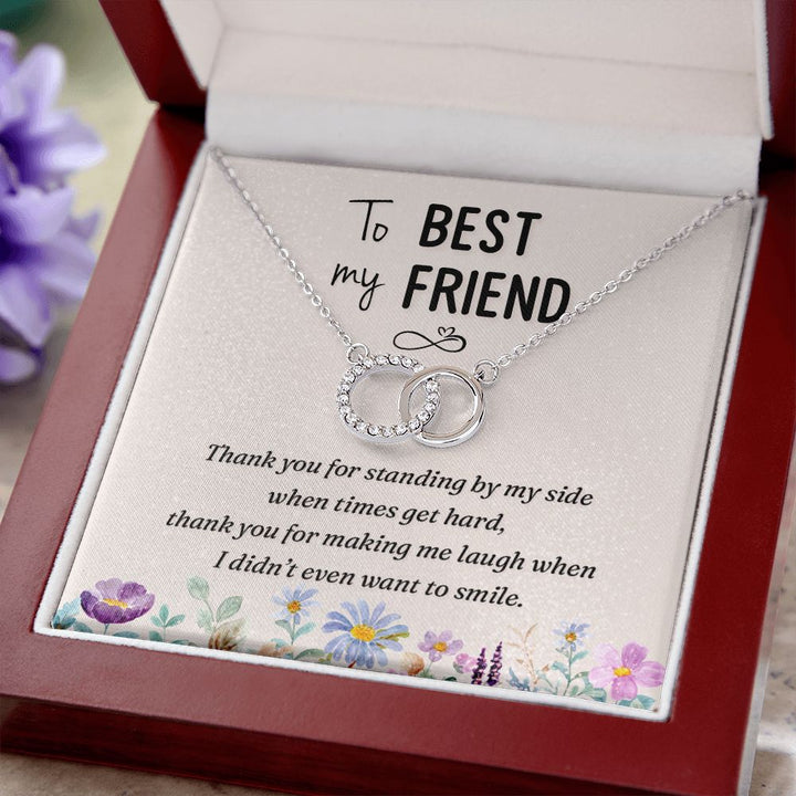 To My Best Friend | Thank you - Perfect Pair Necklace