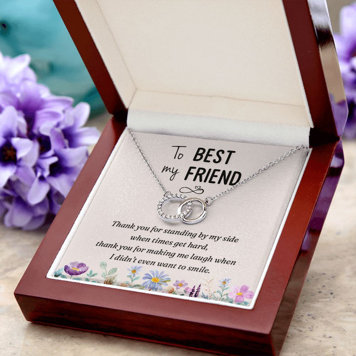 To My Best Friend | Thank you - Perfect Pair Necklace