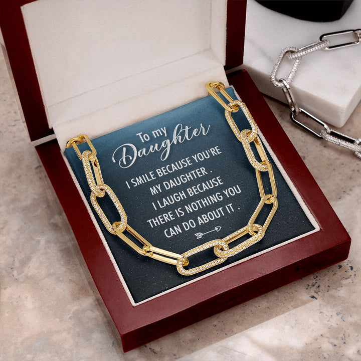 To My Daughter | I Smile - Forever Linked Necklace