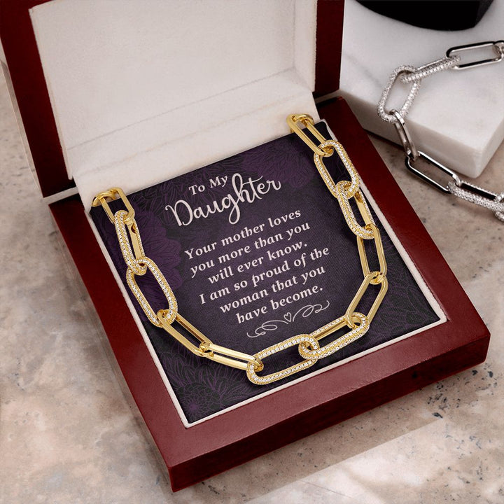 To My Daughter | Your Mother Loves You - Forever Linked Necklace