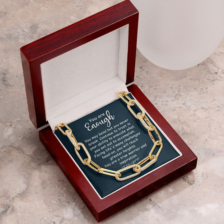 You are Enough | You May Bend - Forever Linked Necklace