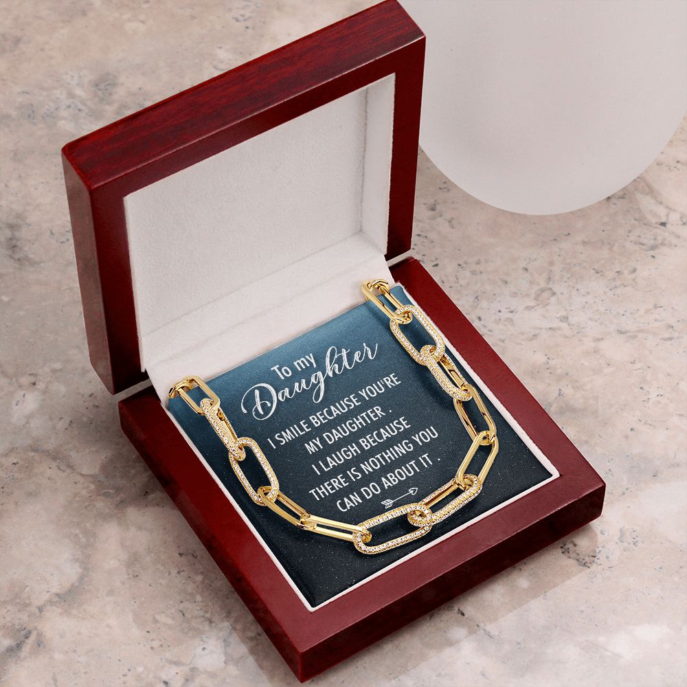 To My Daughter | I Smile - Forever Linked Necklace