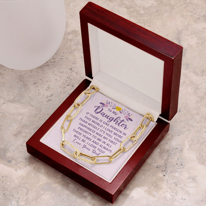 To My Daughter | If There is One Person in this World - Forever Linked Necklace