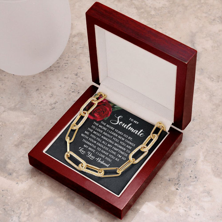 To My Soulmate | The more years go by the more I learn new things - Forever Linked Necklace