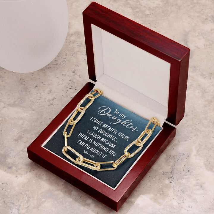 To My Daughter | I Smile - Forever Linked Necklace