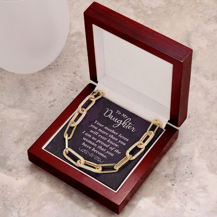 To My Daughter | Your Mother Loves You - Forever Linked Necklace