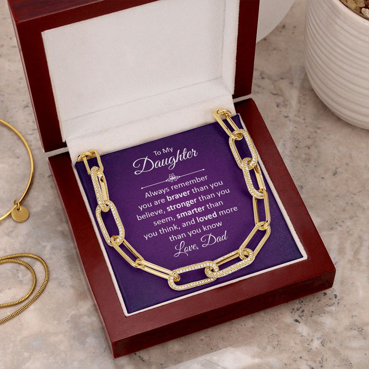 To My Daughter | Always remember - Forever Linked Necklace
