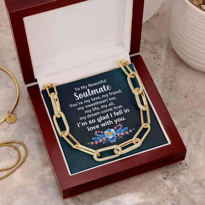 To My Beautiful Soulmate | You're my love - Forever Linked Necklace