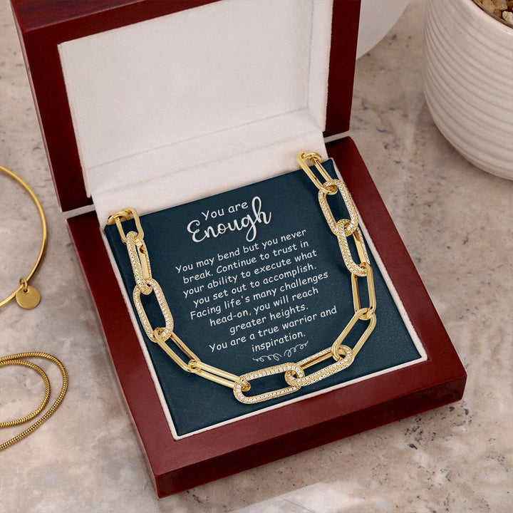 You are Enough | You May Bend - Forever Linked Necklace