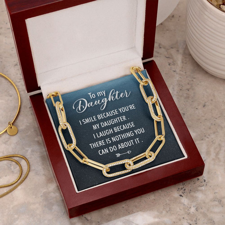 To My Daughter | I Smile - Forever Linked Necklace