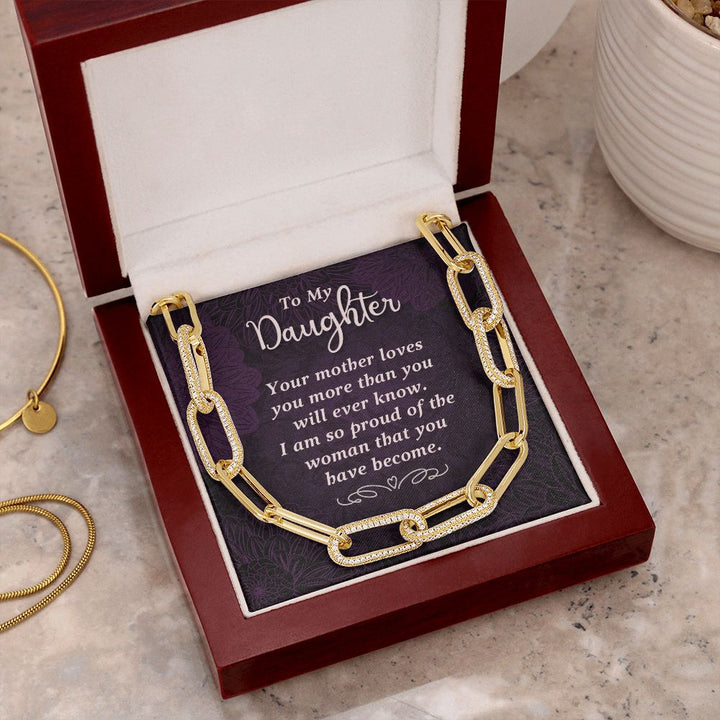 To My Daughter | Your Mother Loves You - Forever Linked Necklace