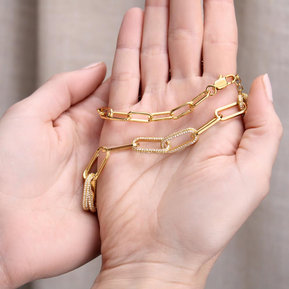 To My Wife | You are the one who pushes me up whenever I'm done - Forever Linked Necklace